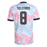 Camiseta Bélgica Youri Tielemans #8 Segunda Equipación Replica Mundial 2026 mangas cortas
